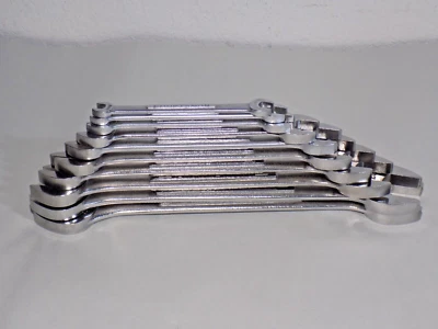 10 Pc. USA Craftsman (-V-,-VV-) 6-24MM-No Skips-Open End Wrench Set-Clean - Image 1 of 4