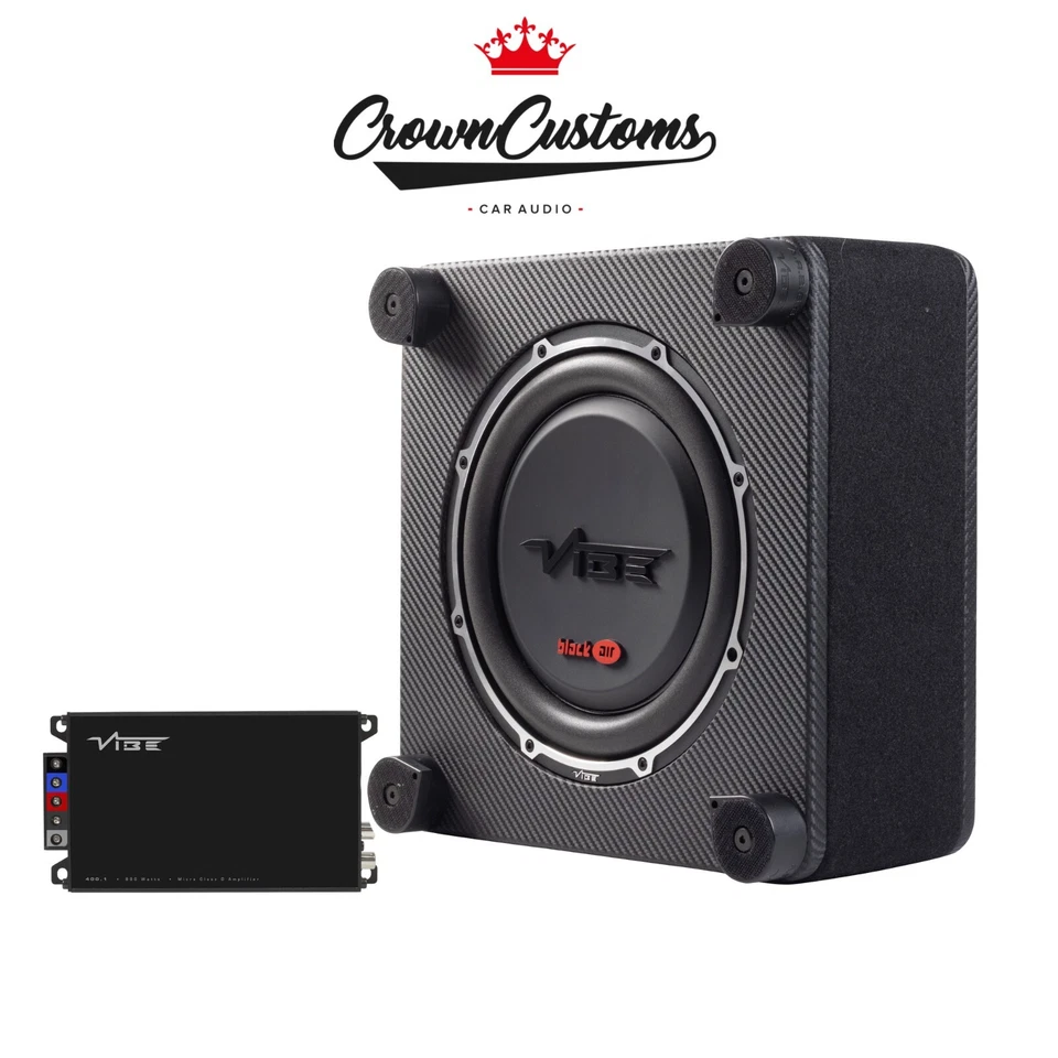 VW T5/T6 900W VIBE BLACKAIR 10" ACTIVE BASS ENCLOSURE BASB10-V4 WITH BASS AMP
