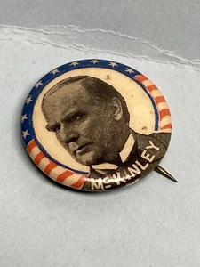 JA3721 1896 Sweet Caporal William Mckinley Presidential Pin Pinback Button - Picture 1 of 7