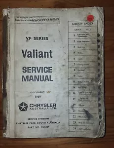 VF Valiant Factory Service Manual - Picture 1 of 5