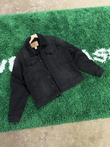 True Religion Truckerjacke schwarz 3XL XXXL Sherpa rot - Bild 1 von 6