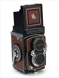 Cubierta de repuesto para tapete Yashica - cuero reciclado corte láser - vintage - Imagen 1 de 2