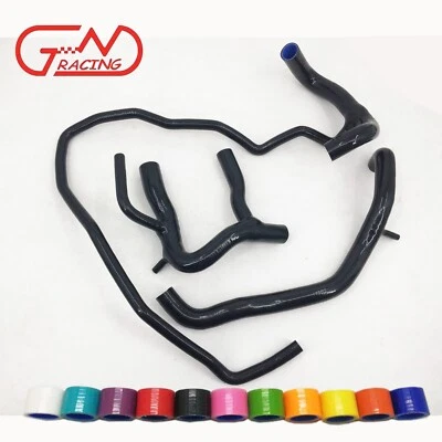 Fit 1998-2007 Land Rover Defender 2.5 TD5 TD-5 Silicone Radiator Hoses Kit Black - Image 1 of 4