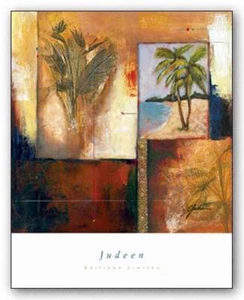 Palm View II Judeen Art Print 16x16 - Picture 1 of 1
