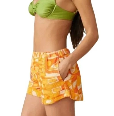 Urban Outfitters Out from Under Orange 奶油网眼短裤口袋女式 S — 第 1/3 张图片