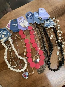 Claire’s Schmuck Set 10 Halskette verschiedene Stile Längen Halsketten Neu C5 - Bild 1 von 12