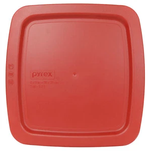 Pyrex C-222-PC 2qt Poppy Red Easy Grab Plastic Lid - Picture 1 of 2