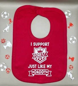 Nottingham Forest FC Football/Soccer Personalised Baby Bib/Dribble Bib FREE P&P - Picture 1 of 24