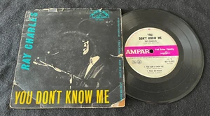 RAY CHARLES YOU DON'T KNOW ME PICTURE SLEEVE RARE 1962 AUSTRALIAN 7" 45 EP - Picture 1 of 2