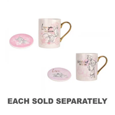 Disney Ideal Gifts Ensemble de tasses et dessous de verre en porcelaine avec bea - Photo 1/3