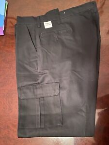 Pantalon de travail cargo industriel pour hommes à capuche rouge taille 46 x 36 noir neuf avec étiquette poche respirante