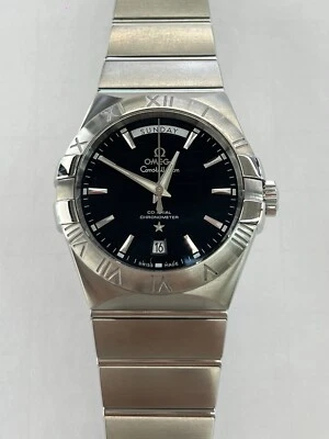 Omega Constellation Co-Axial Day & Date Black Dial 38mm Automatic Watch - Image 1 of 4