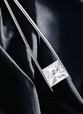 F Color VS1 Clarity 0.75 TCW GIA Certified Princess Cut Natural Loose Diamond - Image 1 of 4