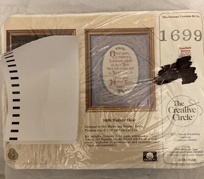Nuevo con etiquetas The Creative Circle punto de cruz 1699 Mother Dear No Frame 1990 Foto 1 de 4