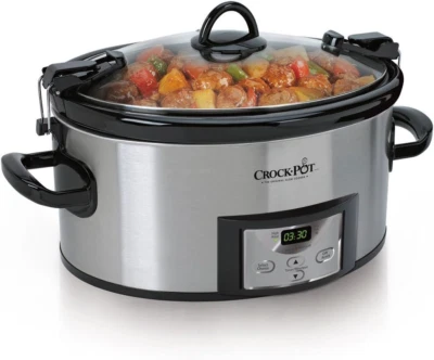 Crock-Pot 6 Quart Cook & Carry Programmable Slow Cooker with Digital Timer, Stai - Image 1 of 4