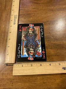 Vintage 1992 Grateful Dead King Playing Card Decal Sticker Original GDM - Bild 1 von 5