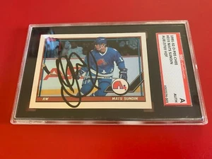 Mats Sundin HOF Nordiques 1991-92 O-Pee-Chee Card Signed SGC Certified - Picture 1 of 2