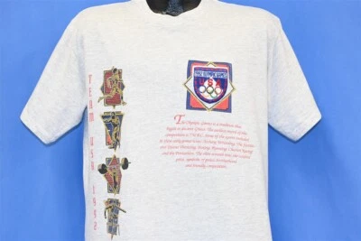 Винтажная футболка 90-х КОМАНДА США 1992 БАРСЕЛОНА ОЛИМПИЙСКИЕ ИГРЫ ВЫШИТАЯ ОЛИМПИЙСКИЕ ИГРЫ L - Изображение 1 из 3