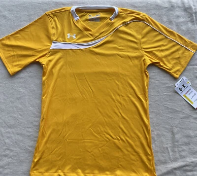 Camiseta de fútbol Under Armour para mujer UA Chaos dorada manga corta ~ 1227709 $5,95 Foto 1 de 4