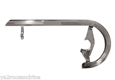 carter de chaine demi fermé acier chromé pour vélo à pédalier 46 dents maxi - Photo 1/4