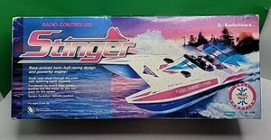 Vintage 60-4196 Radio Shack Stinger RC Speed Boat 49MHz - Clean. - Picture 1 of 13
