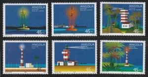 Angola 2002 MNH 6v Lighthouse, Architecture - Picture 1 of 1