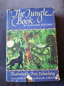 THE JUNGLE BOOK , by RUDYARD KIPLING 1979 VINTAGE HARDCOVER - Picture 1 of 8