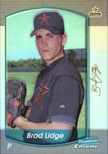 2000 Bowman Chrome Refractors Houston Astros Baseball Card #271 Brad Lidge