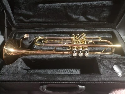 JEAN BAPTISTE JBTP480LE BRASS TRUMPET 带外壳和 MOUTHPIECE 很好 — 第 1/4 张图片