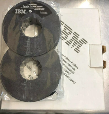 Lexmark IBM Black 6400/6412 General Purpose Printer Ribbon - #1040995 - New! - Image 1 of 4