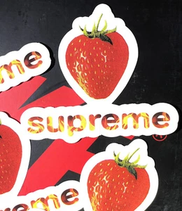 Authentisches Supreme Erdbeer Logo Aufkleber Box Logo Aufkleber 100 % Skate - Bild 1 von 2