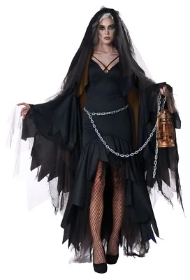 Precioso Disfraz de Parca Gótica Drop Dead Mujer Adulta Foto 1 de 4