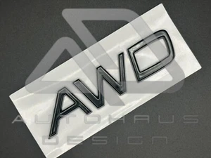 Volvo glänzend schwarz Buchstaben Schriftzug Abzeichen Emblem AWD OEM + UK Verkäufer - Bild 1 von 1