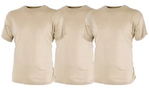 3-Pack T-Shirt DSCP US Army Crew Neck Moisture Wicking Size 2XL New Free Ship - Picture 1 of 2