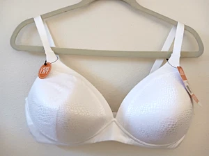 Warner's Size 40D White Back Smoother Wire Free Life Bra Lined Padded Natural Li - Picture 1 of 9