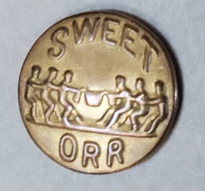 Bb Schlepper - O - Krieg SWEET ORR Antik Struktur Messing GESAMTKNOPF Wackelschaft - Bild 1 von 2