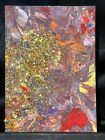 Original ACEO The Rambler Glitter Bomb Medium Acrylic on Paper Signed by Artist