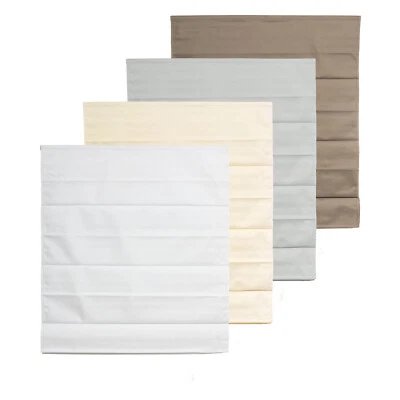 Raffrollo Verdunkelung Raffgardine Faltrollo Seitenzug raumverdunkelnd - Bild 1 von 4