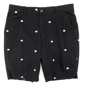 Basic Edition Men's Shorts L Large (35" waist measured) Black w Fish Pattern - Picture 1 of 5