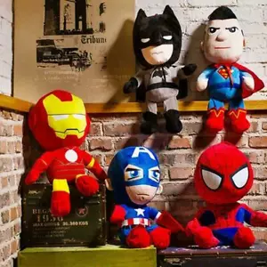 27 cm Aven-Gers Spiderman Iron Man Stofftier Plüschtier Puppe Weihnachten Geburtstag Geschenk - Bild 1 von 6