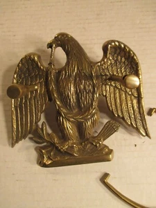 Brass Eagle Door Knocker 5 1/2in X 5 1/2in - Picture 1 of 11