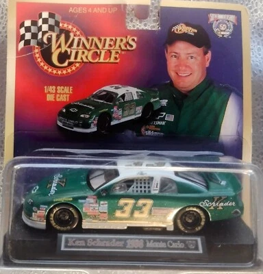 Winners Circle Hasbro NASCAR Ken Schrader #33 Chevrolet Monte Carlo 1:43  - Image 1 of 4
