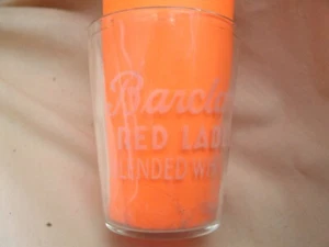 Barclays Red Label Blended Whiskey shot glass - Picture 1 of 2
