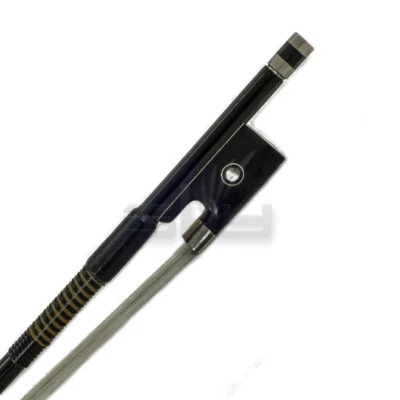 New High Quality 1/2 Size Violin Bow Satin Carbon Fiber with Double Eye Abalone - Image 1 of 4