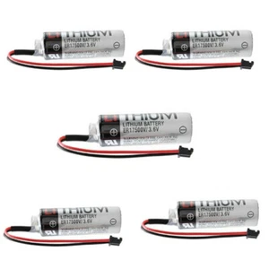 5 Stück ER17500V 3,6V 2700mAh SPS Akku mit schwarzem Stecker nicht wiederaufladbar - Bild 1 von 3