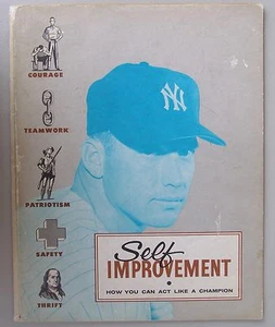 Folleto de superación personal, 1958, cubierta Mickey Mantle, firmada por Yogi Berra - Imagen 1 de 5