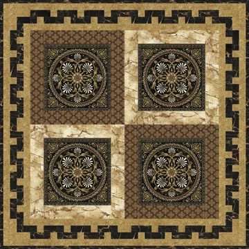 Northcott Pattern Melbourne Medallions PTN682 Wall Quilt FREE US SHIPPING - Image 1 of 1