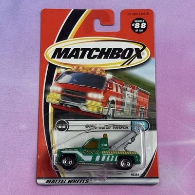 Matchbox 1:64 2000 First Edition Logo Rons GMC Tow Truck #88 Green - Image 1 of 4