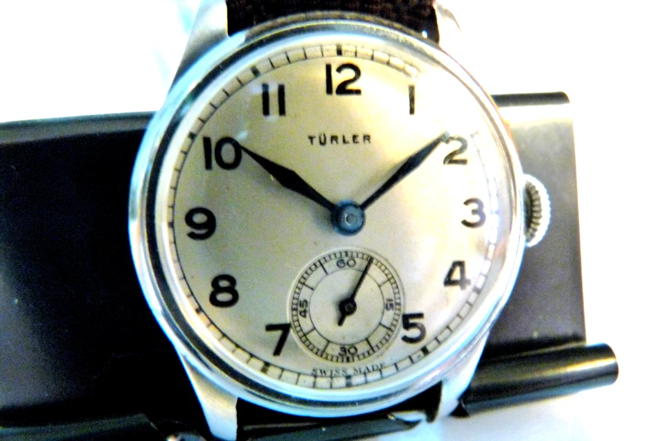 Reloj Turler 1938 Vintage Movimiento Suizo 17 J??   CAJA ES 29 mm Foto 1 de 4
