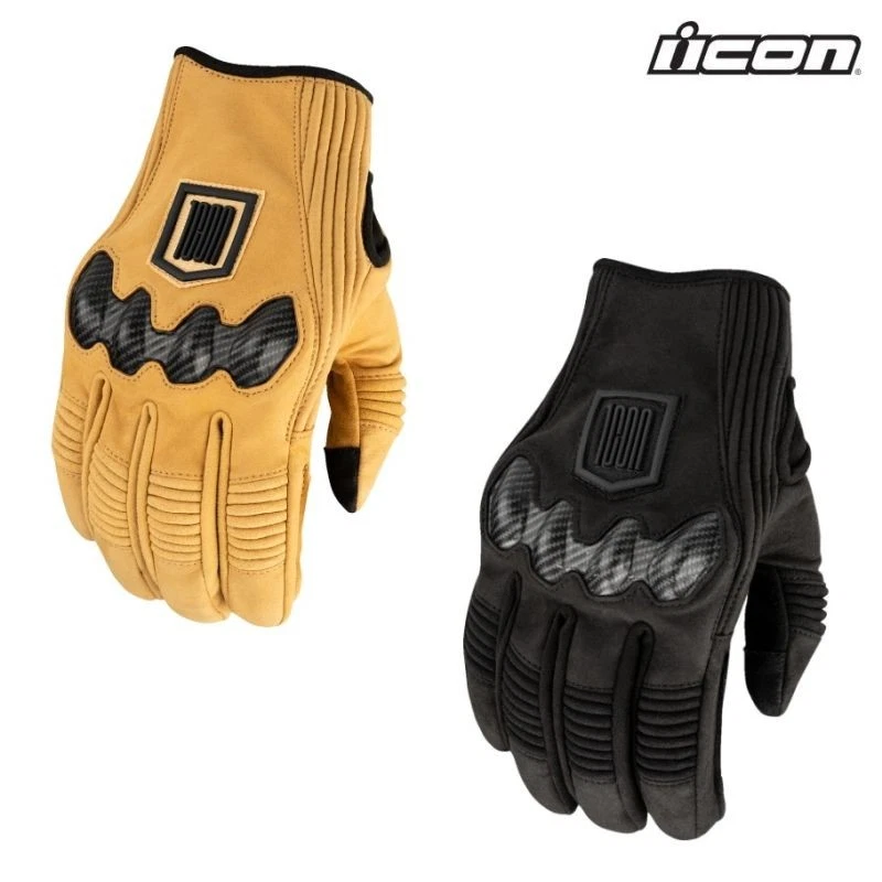 Guantes de montar Icon Long Track CX Street Motorcycle - Elige talla y color Foto 1 de 4
